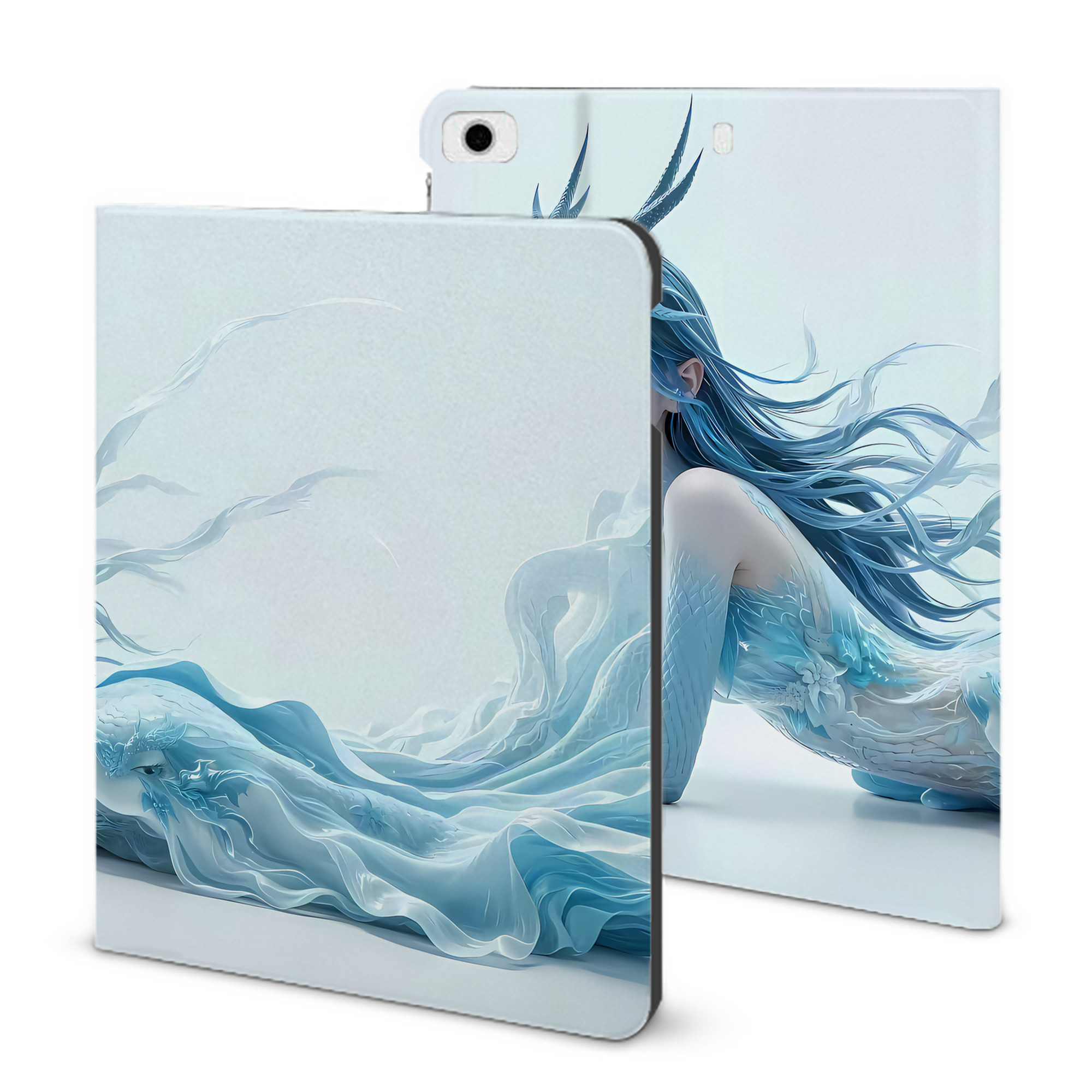 （画像用） Ne Zha 2 ナタ 魔童の大暴れ IPad ケース ブック型 PUレザー TPU 耐衝撃 軽量 薄型 ペン収納なし 全面保護 IPad 各モデル対応